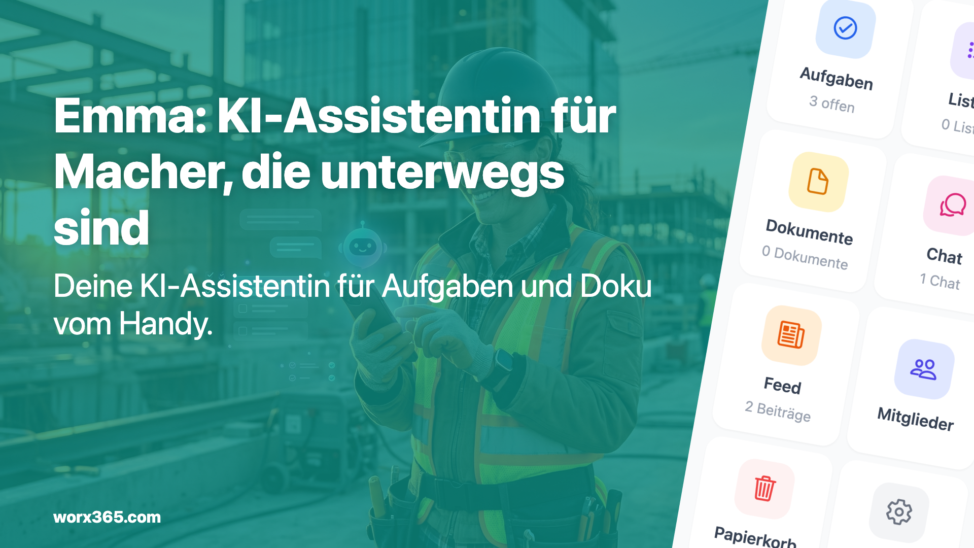 KI-Assistentin für Handwerker — Aufgaben per Sprache erstellen