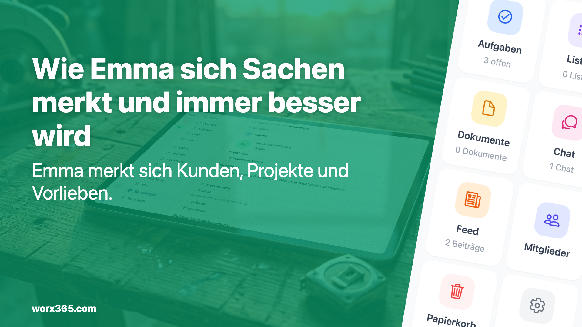 Wie Emma sich Sachen merkt und immer besser wird