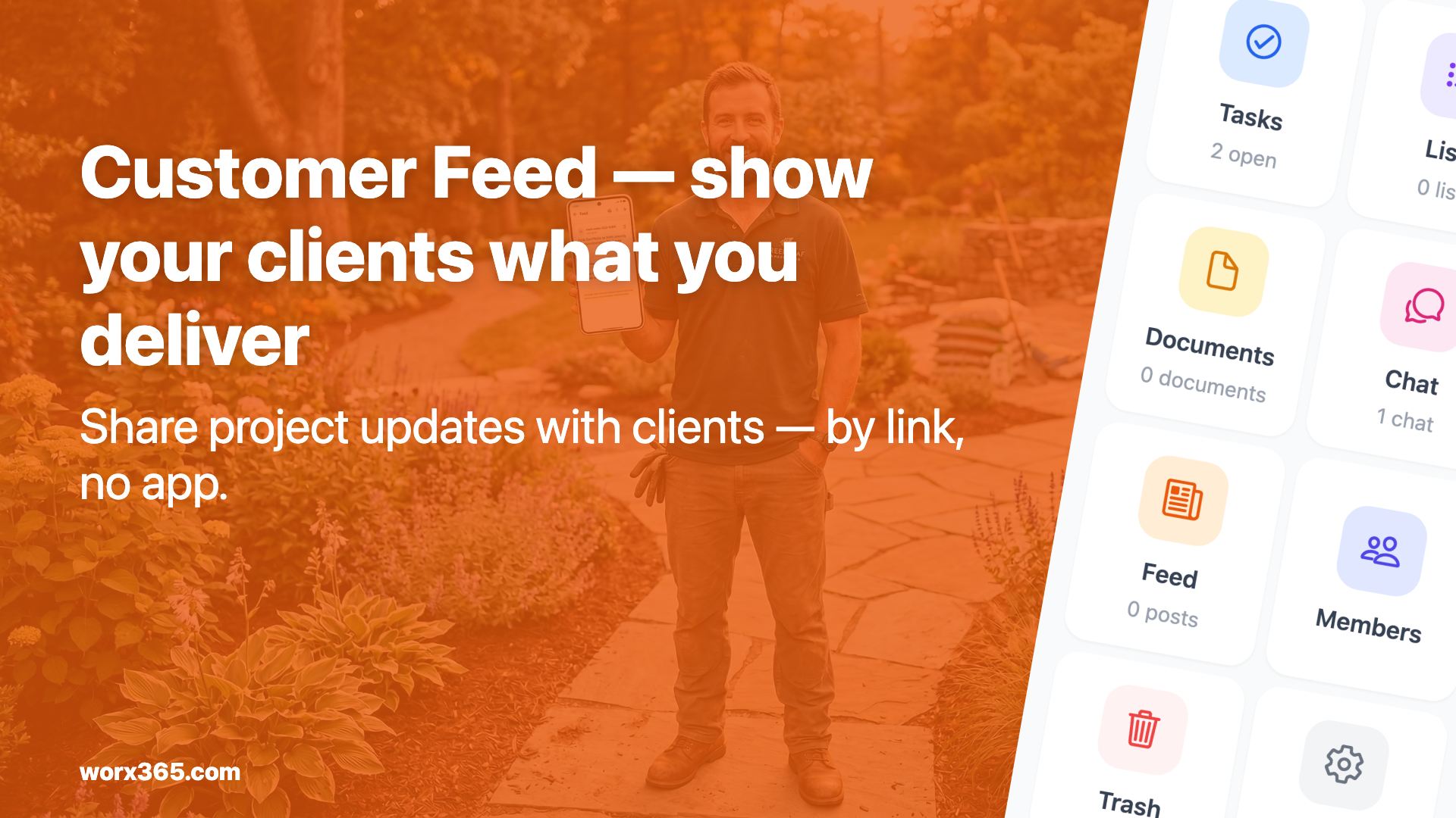 The Customer Feed — show your clients what you deliver