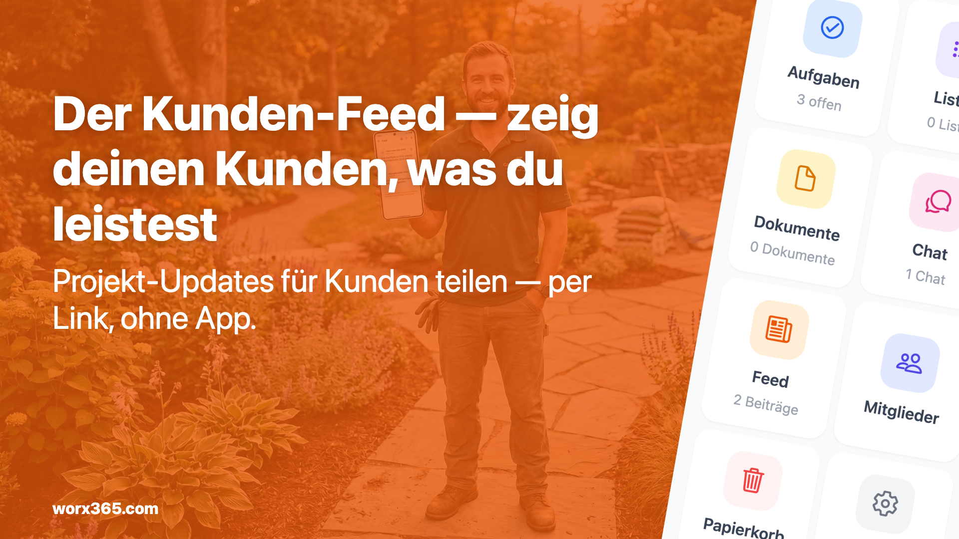 Der Kunden-Feed — zeig deinen Kunden, was du leistest