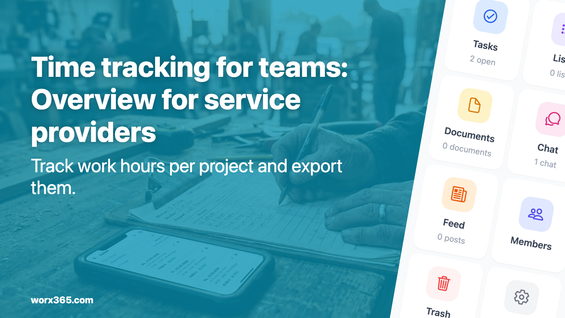 Time Tracking for Tradespeople — Log Hours per Project