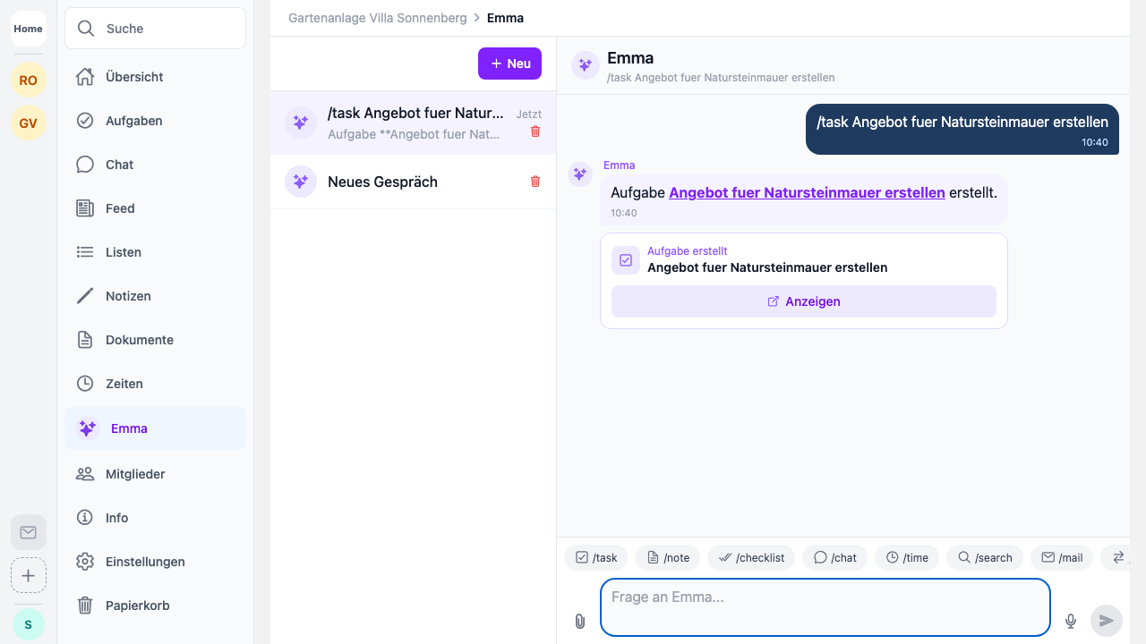 Worx365 Aufgaben iPad